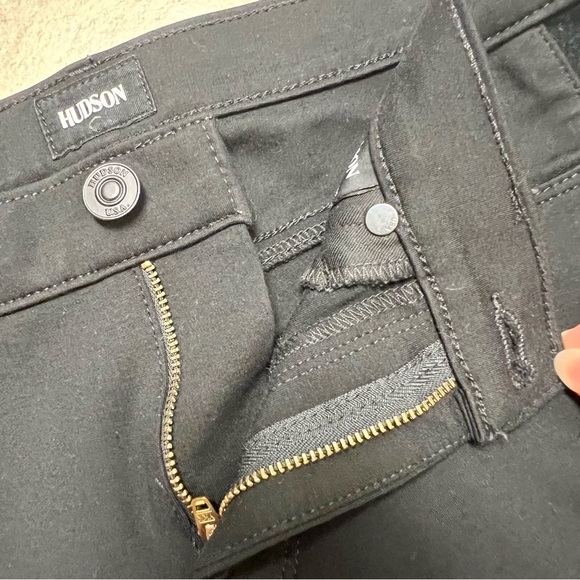 HUDSON JEANS Amory Super Skinny Velvet stripes in Black women’s size 27 Revolve - Picture 9 of 9